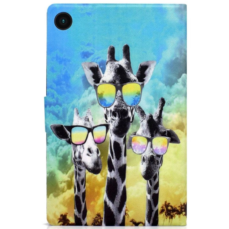 Fodral För Samsung Galaxy Tab A8 (2021) Funky Giraffer