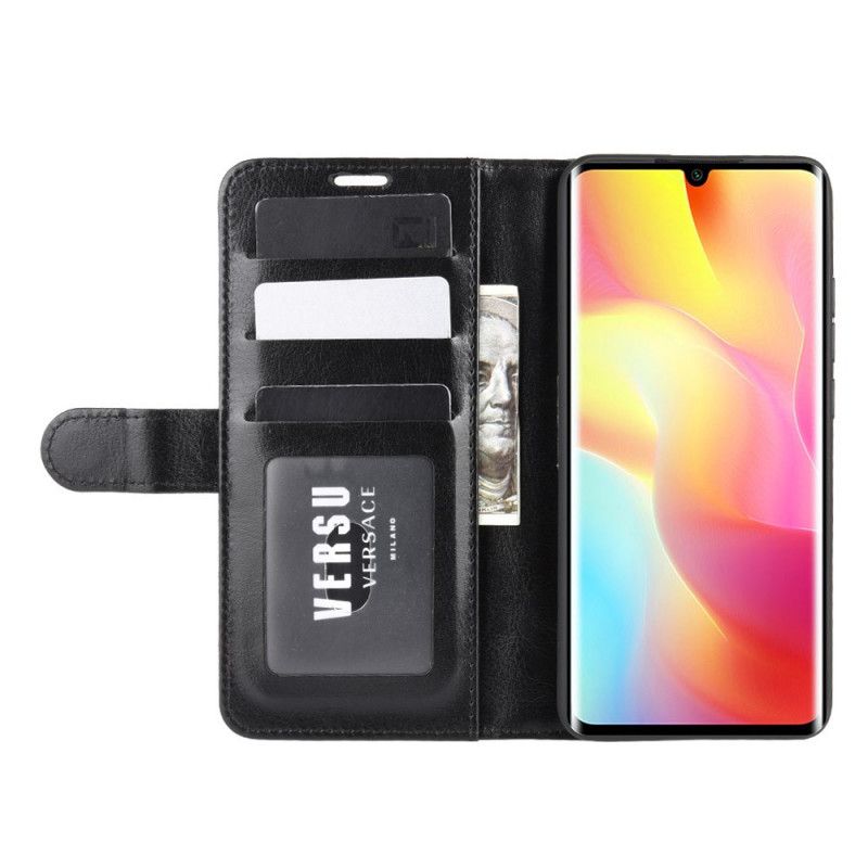 Läderfodral Xiaomi Mi Note 10 Lite Svart Mobilskal Ultra Konstläder