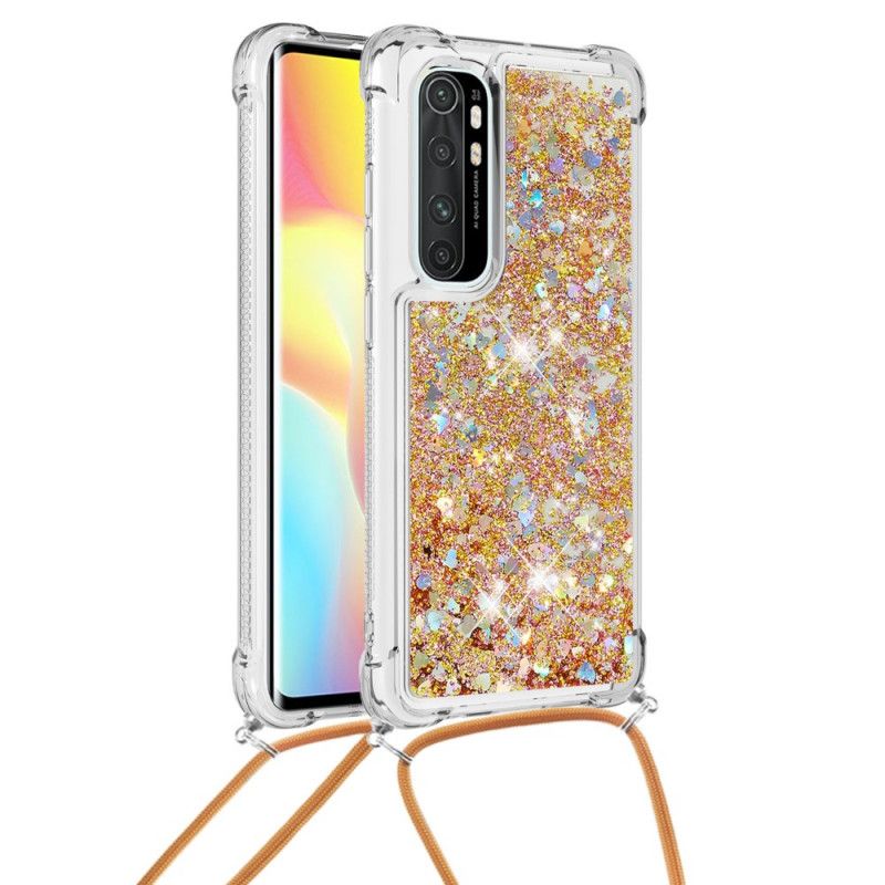 Skal Xiaomi Mi Note 10 Lite Grå Paljetter Och Sladd
