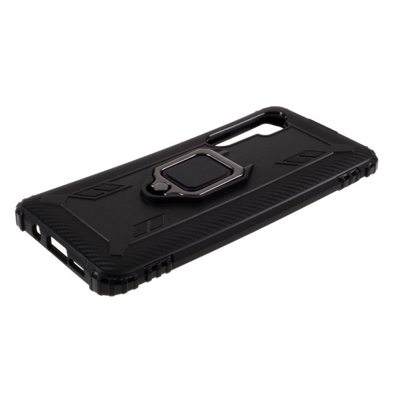 Skal Xiaomi Mi Note 10 Lite Svart Ring Och Kolfiber