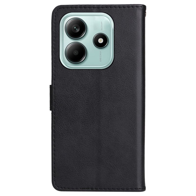 Fodral För Xiaomi Redmi Note 14 5g Konstläder Med Rem