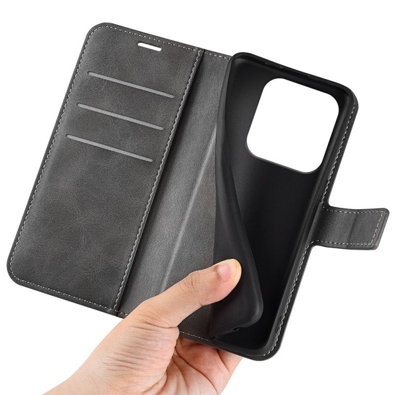 Fodral För Xiaomi Redmi Note 14 5g Lädermodell