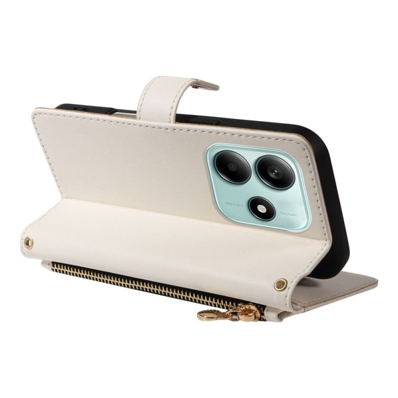 Fodral För Xiaomi Redmi Note 14 5g Quiltad Med Remmar