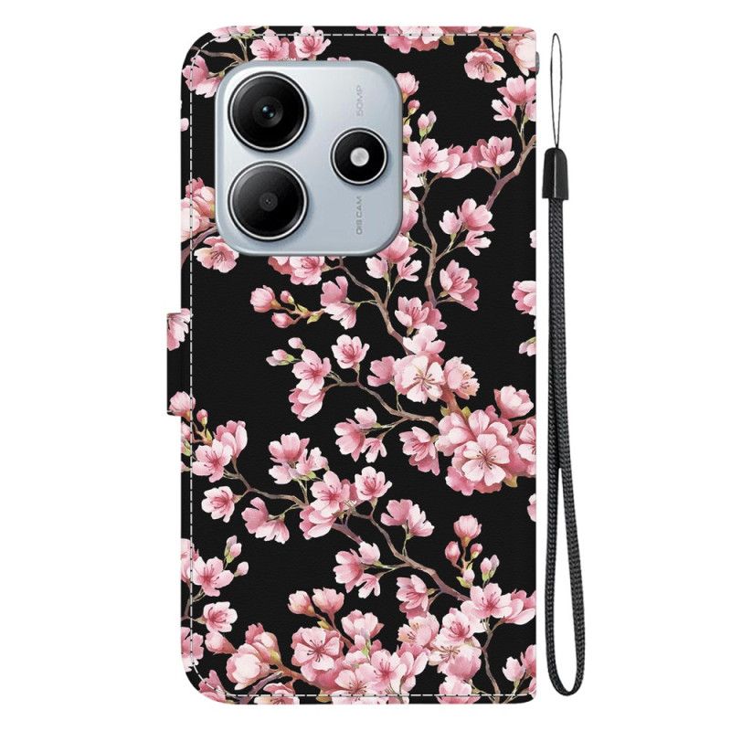 Fodral Xiaomi Redmi Note 14 5g Plommonblommor