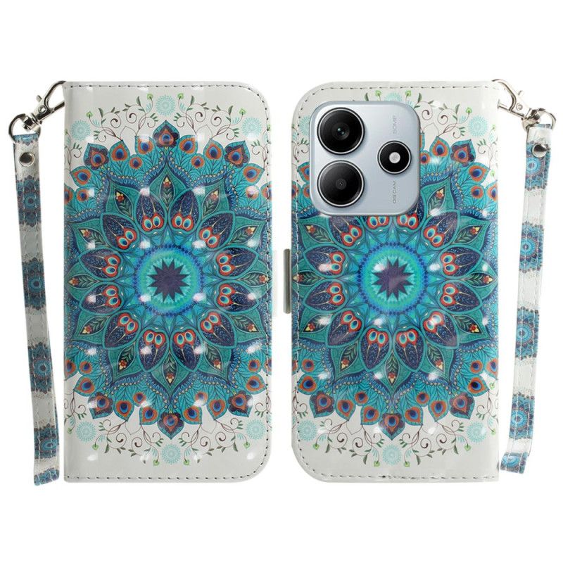 Fodral Xiaomi Redmi Note 14 5g Snodd Med Grön Mandala