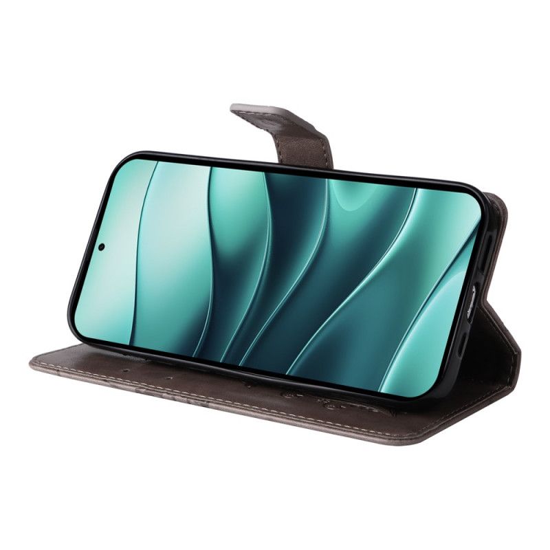 Läderfodral Xiaomi Redmi Note 14 5g Telefonfodral Jättefjärilar Med Rem