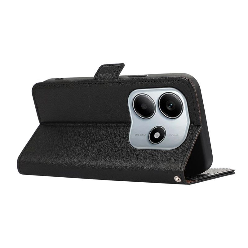 Läderfodral Xiaomi Redmi Note 14 5g Telefonfodral Rfid-skydd Abeel