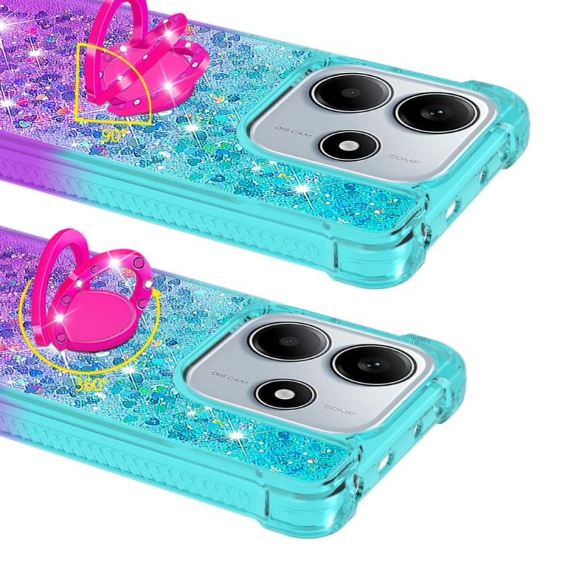 Skal Xiaomi Redmi Note 14 5g Gradient Glitter Med Hållare