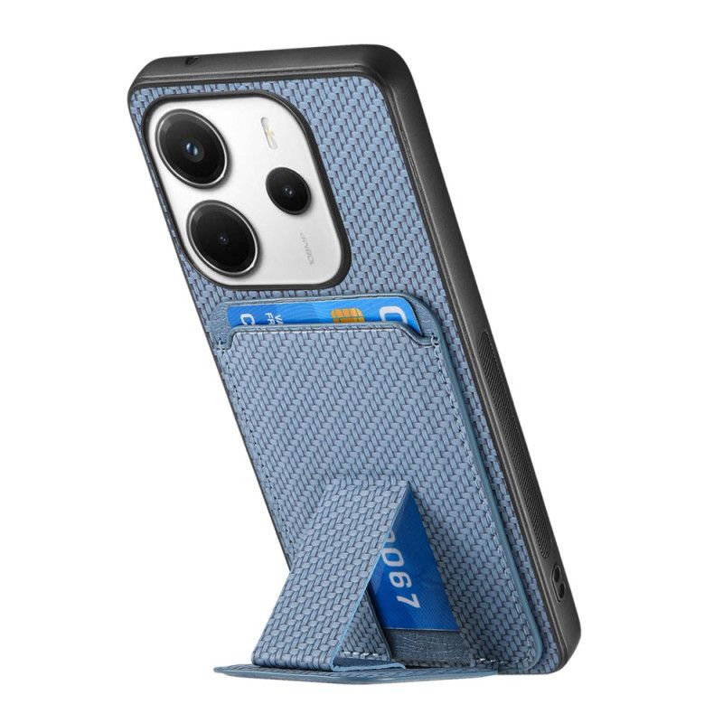 Skal Xiaomi Redmi Note 14 5g Korthållare Med Kolfiberstruktur