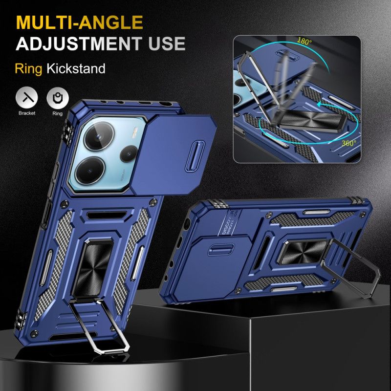 Skal Xiaomi Redmi Note 14 5g Ultratålig Med Stativ Och Linsskydd