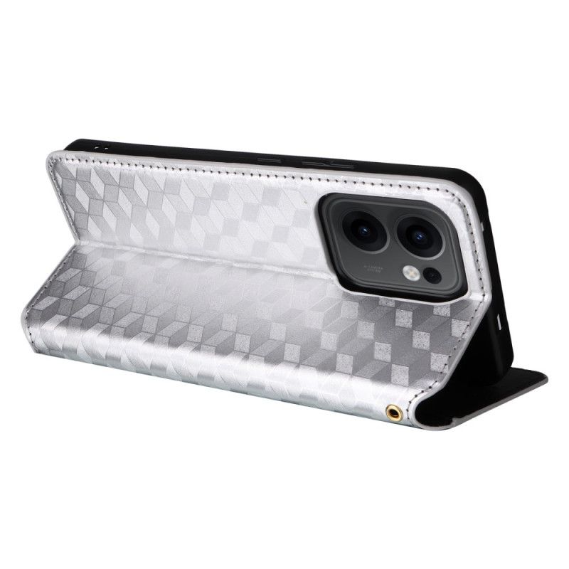 Folio-fodral Oppo Reno 13f 4g / 5g / 13 Fs 5g 3d-diamanter