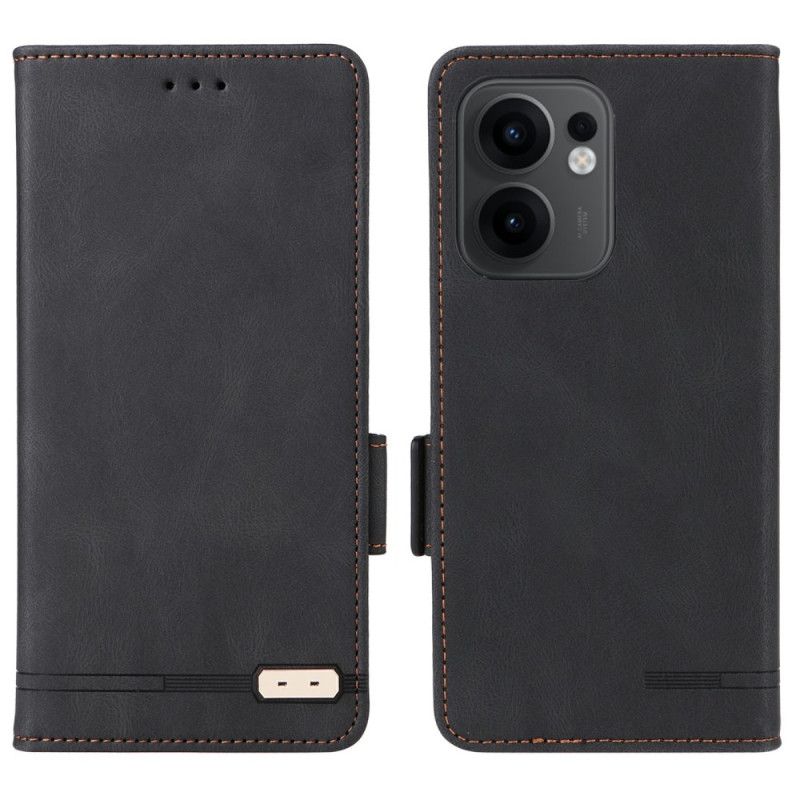 Läderskal Fodral Oppo Reno 13f 4g / 5g / 13 Fs 5g Retrodesign