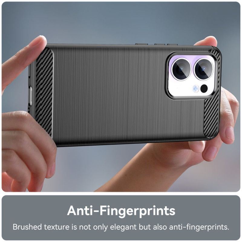 Skal Oppo Reno 13f 4g / 5g / 13 Fs 5g Telefonfodral Borstad Kolfiber