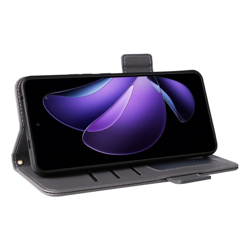 Skyddsfodral Oppo Reno 13f 4g / 5g / 13 Fs 5g Retro Rem I Litchikonstläder