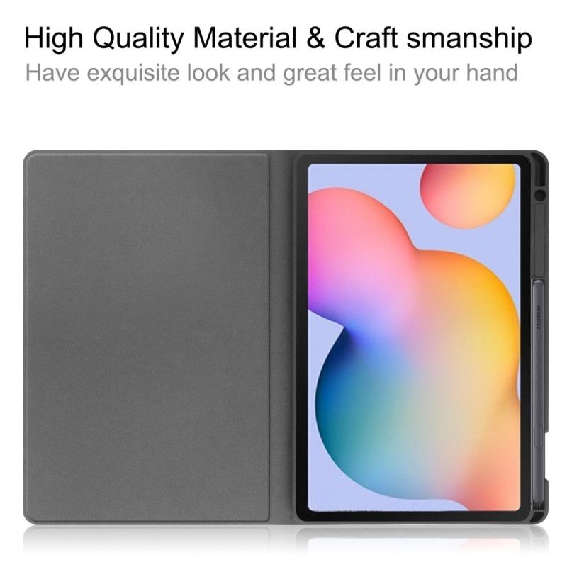 Fodral för Samsung Galaxy Tab S6 Lite Svart Pennan För Lädereffekt