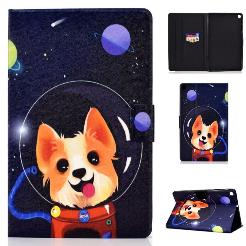 Läderskal Samsung Galaxy Tab S6 Lite Rymdhund