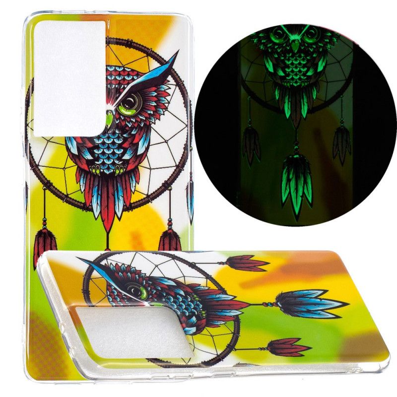 Skal för Samsung Galaxy S21 Ultra 5G Svart Fluorescerande Drömfångare