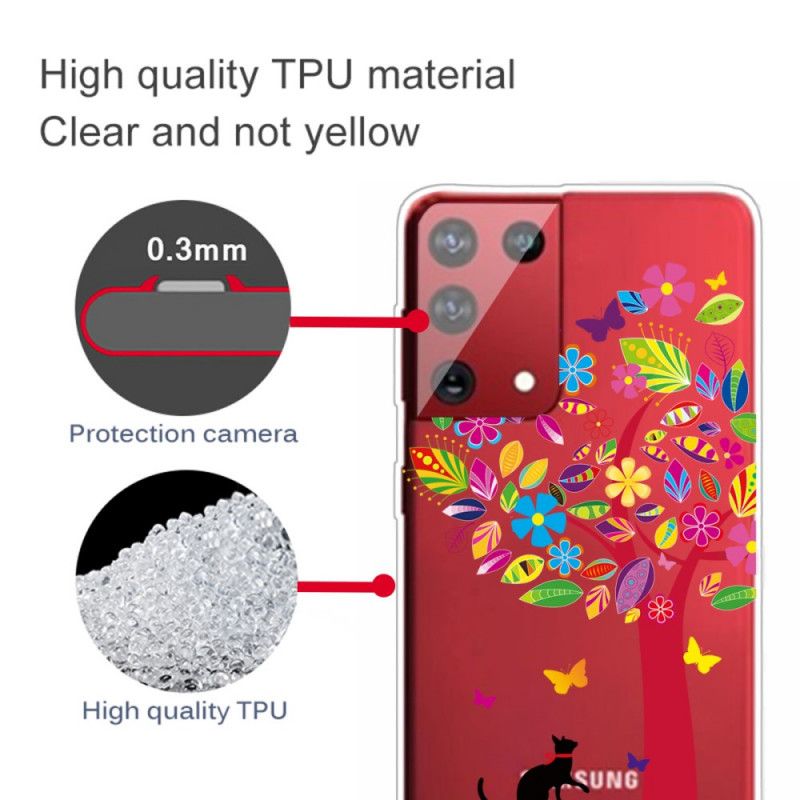 Skal Samsung Galaxy S21 Ultra 5G Katt Under Trädet