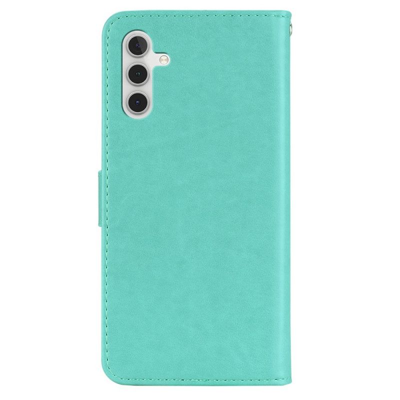Fodral För Samsung Galaxy A13 5g Uggla Mandala Och Lanyard