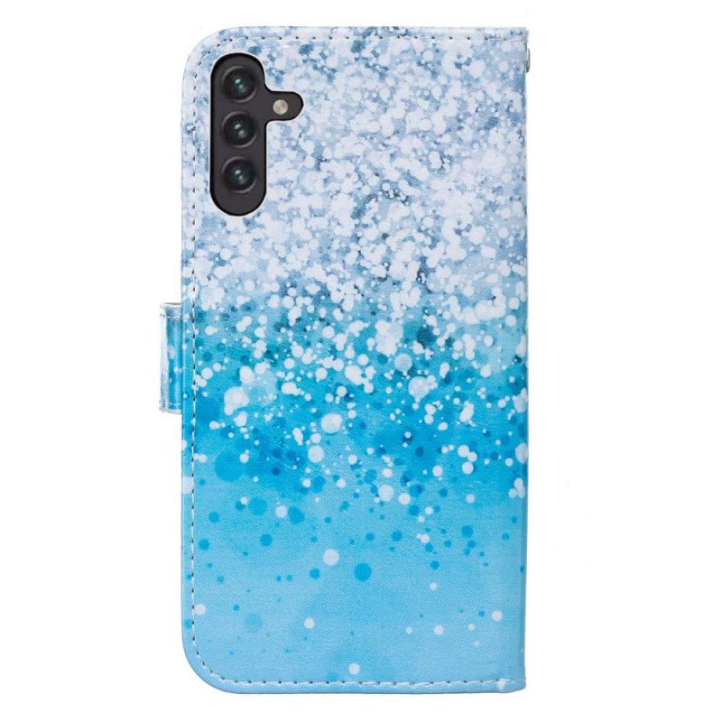 Fodral Samsung Galaxy A13 5g Gradient Blå Paljetter