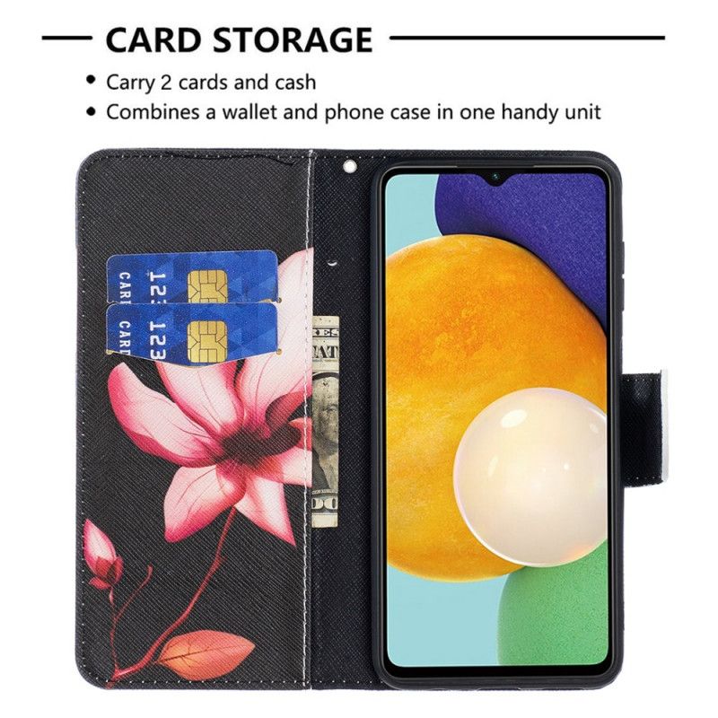 Fodral Samsung Galaxy A13 5g Rosa Blomma