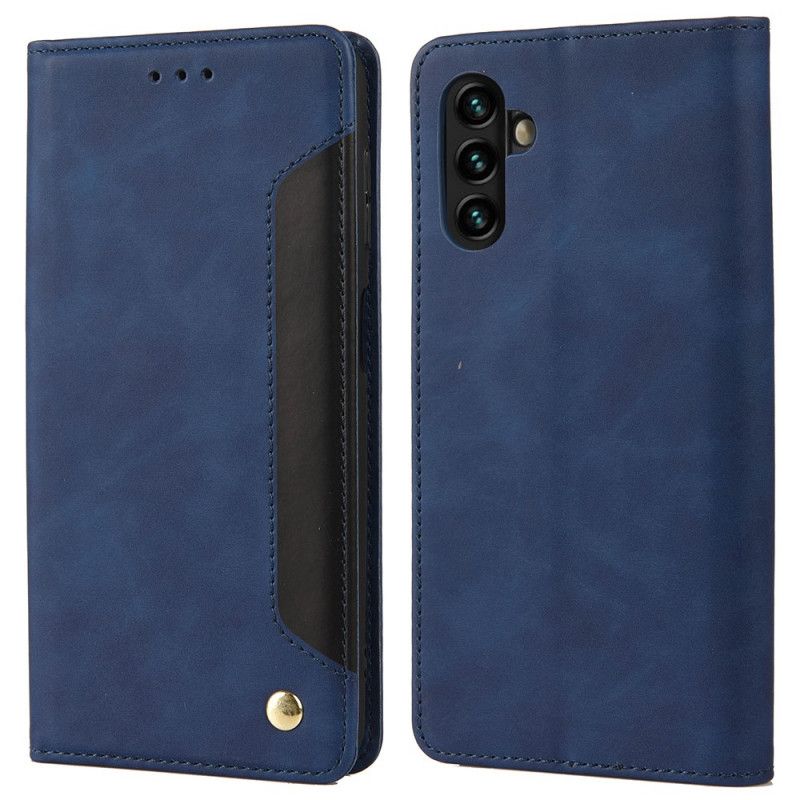 Folio-fodral Samsung Galaxy A13 5g Bicolor Business Lädereffekt