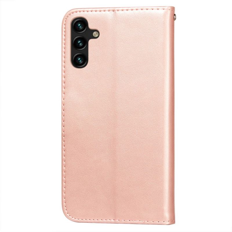 Läderfodral Samsung Galaxy A13 5g Telefonfodral Blomspets