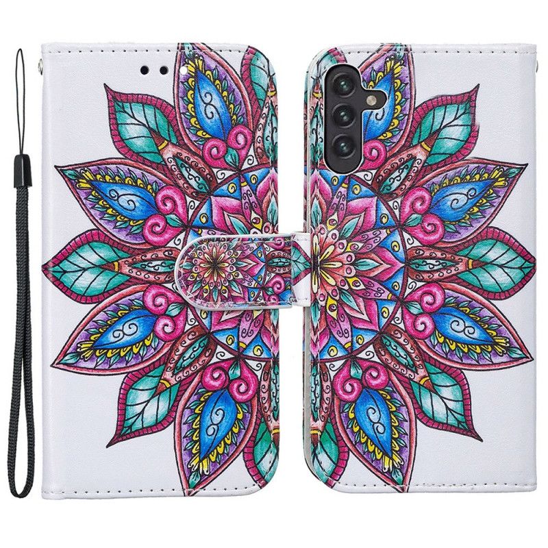Läderfodral Samsung Galaxy A13 5g Telefonfodral Drawn Mandala