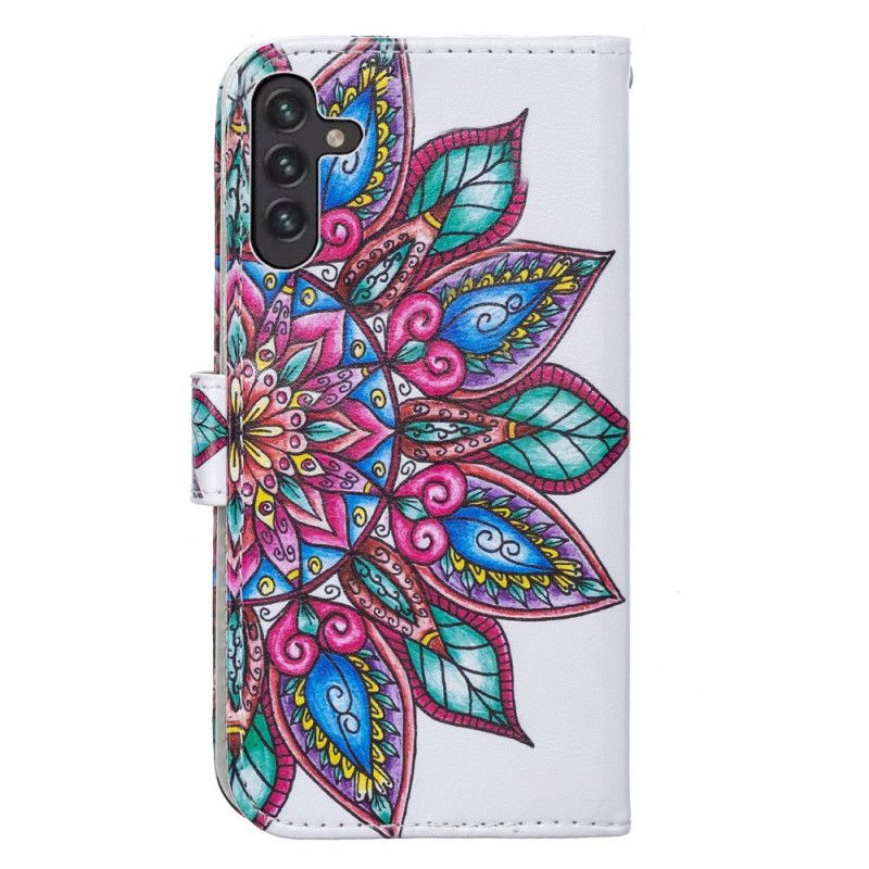 Läderfodral Samsung Galaxy A13 5g Telefonfodral Drawn Mandala
