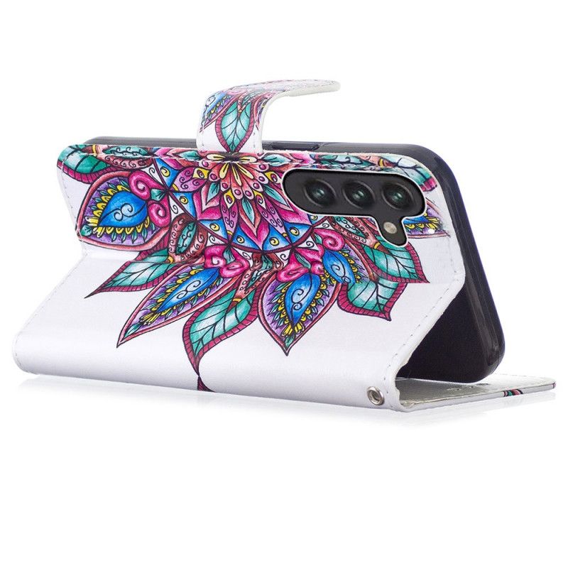 Läderfodral Samsung Galaxy A13 5g Telefonfodral Drawn Mandala
