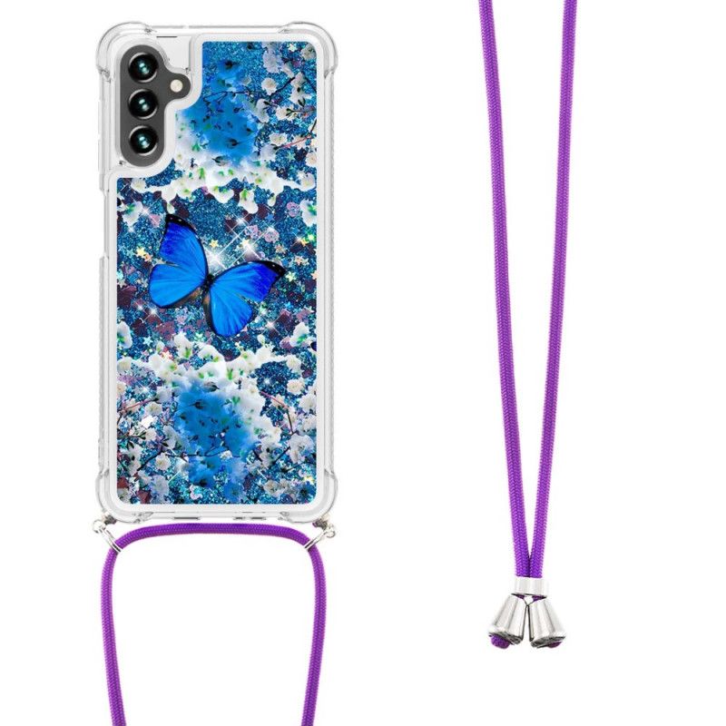 Skal Samsung Galaxy A13 5g Telefonfodral Butterfly Sequin Dragsko