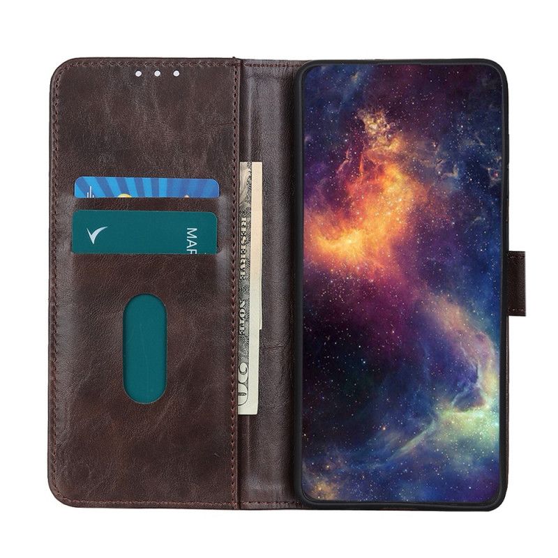 Skyddsfodral Samsung Galaxy A13 5g Trefärgad Vintage Lädereffekt
