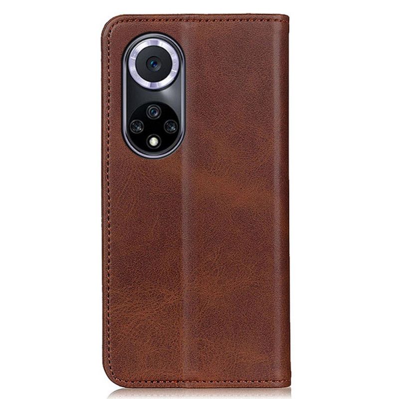 Folio-fodral Huawei Nova 9 / Honor 50 Telefonfodral Split Leather Elegance