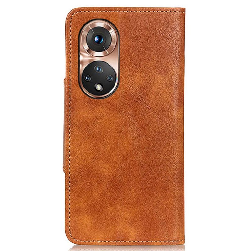 Läderfodral Huawei Nova 9 / Honor 50 Telefonfodral Vintage Konstläder Och Knapp