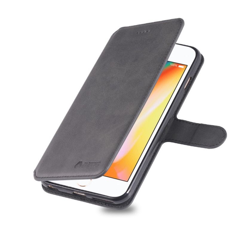 Fodral för iPhone 6 / 6S Svart Lädereffekt Azns