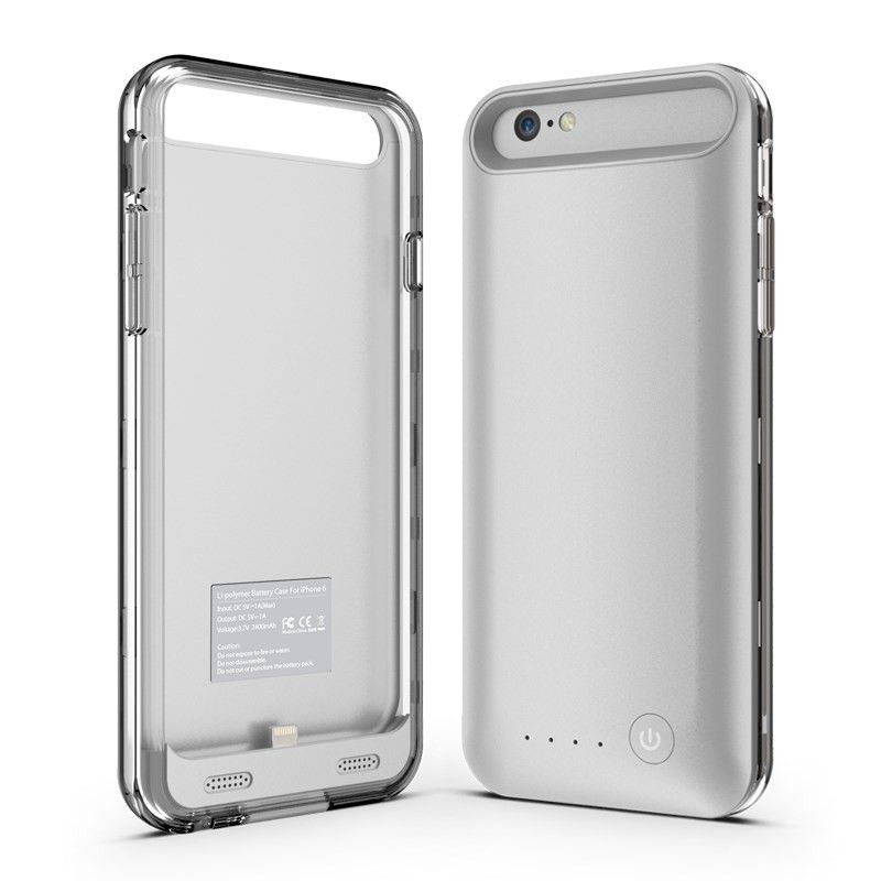 Fodral Som Laddar Dina iPhone 6 / 6S Röd Ifans - Silver
