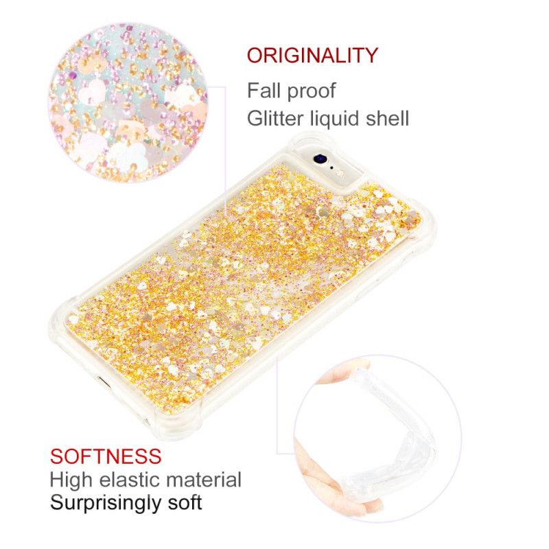 Skal iPhone 6 / 6S Rosa Lustglitter