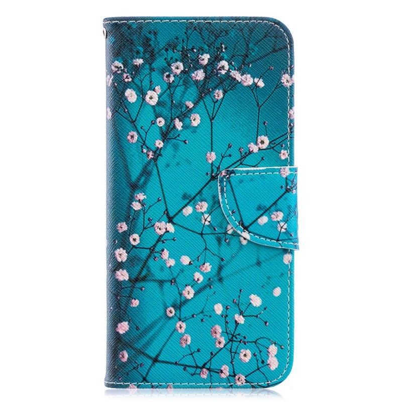 Läderfodral Huawei Y6 2019 Mobilskal Blommande Träd