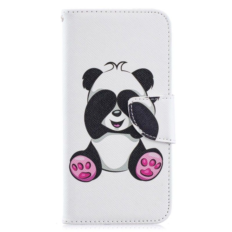 Läderfodral Huawei Y6 2019 Mobilskal Rolig Panda