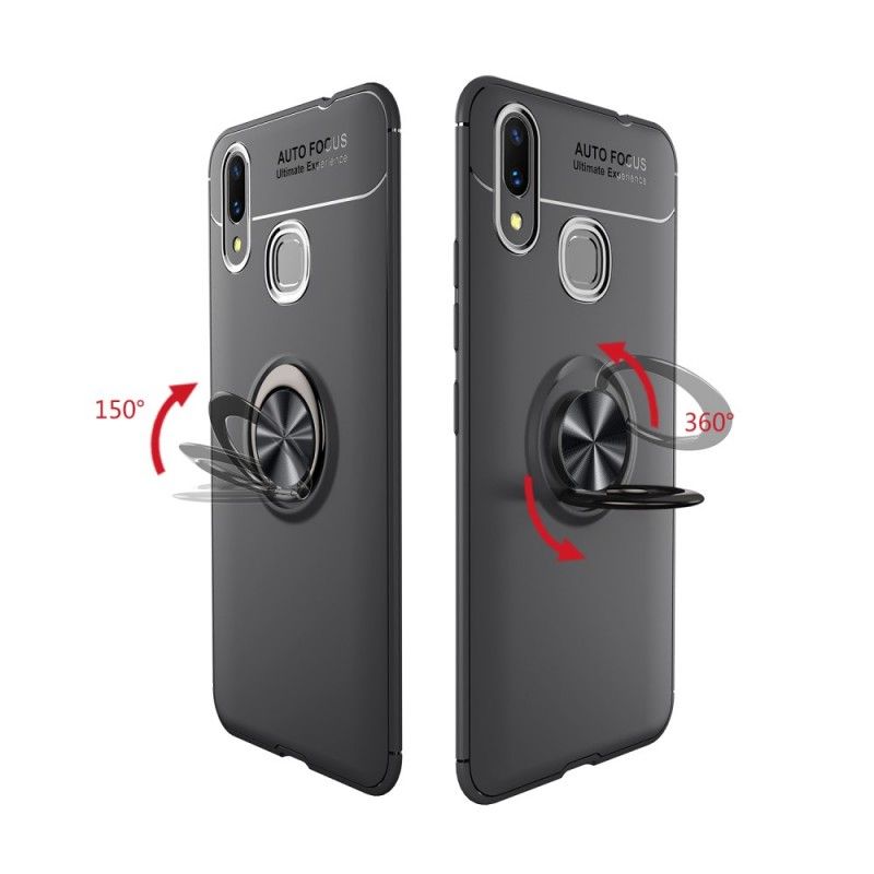 Skal Huawei P Smart Plus Svart Mobilskal Roterande Ring