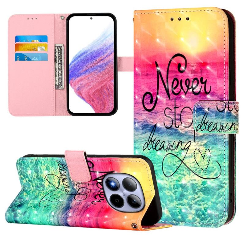 Fodral För Xiaomi Redmi Note 15 Pro 5g Sluta Aldrig Drömma