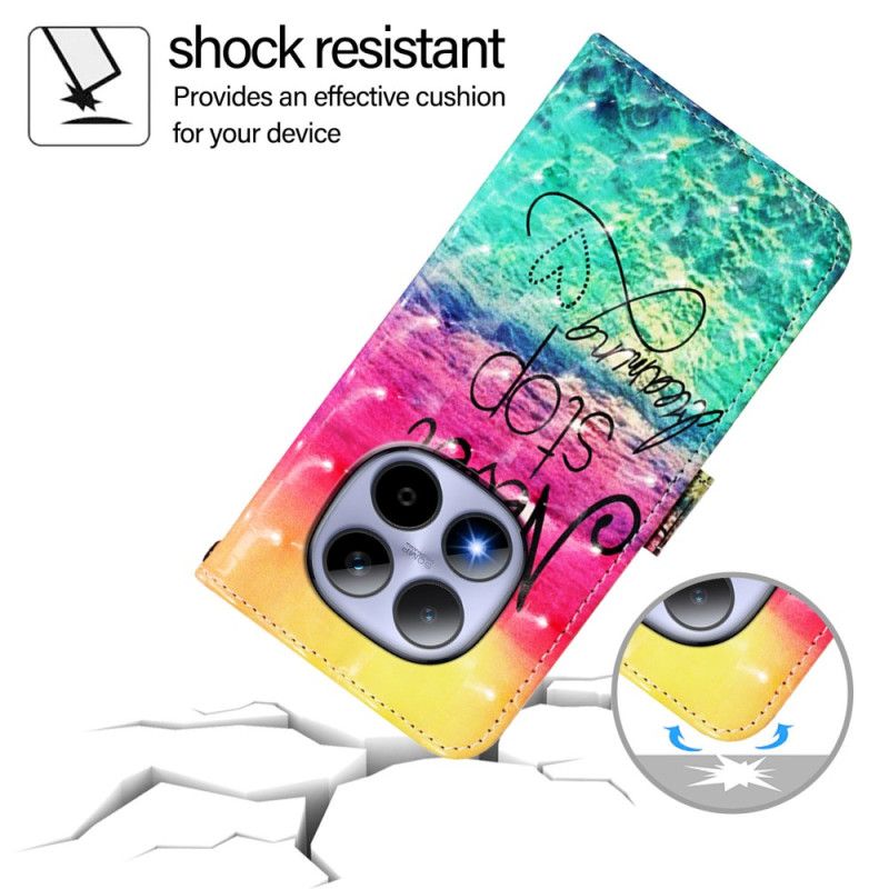 Fodral För Xiaomi Redmi Note 15 Pro 5g Sluta Aldrig Drömma