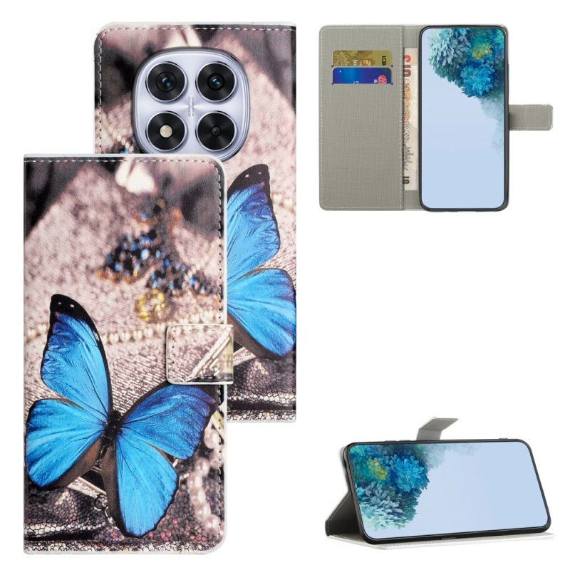 Fodral Xiaomi Redmi Note 15 Pro 5g Blå Fjäril