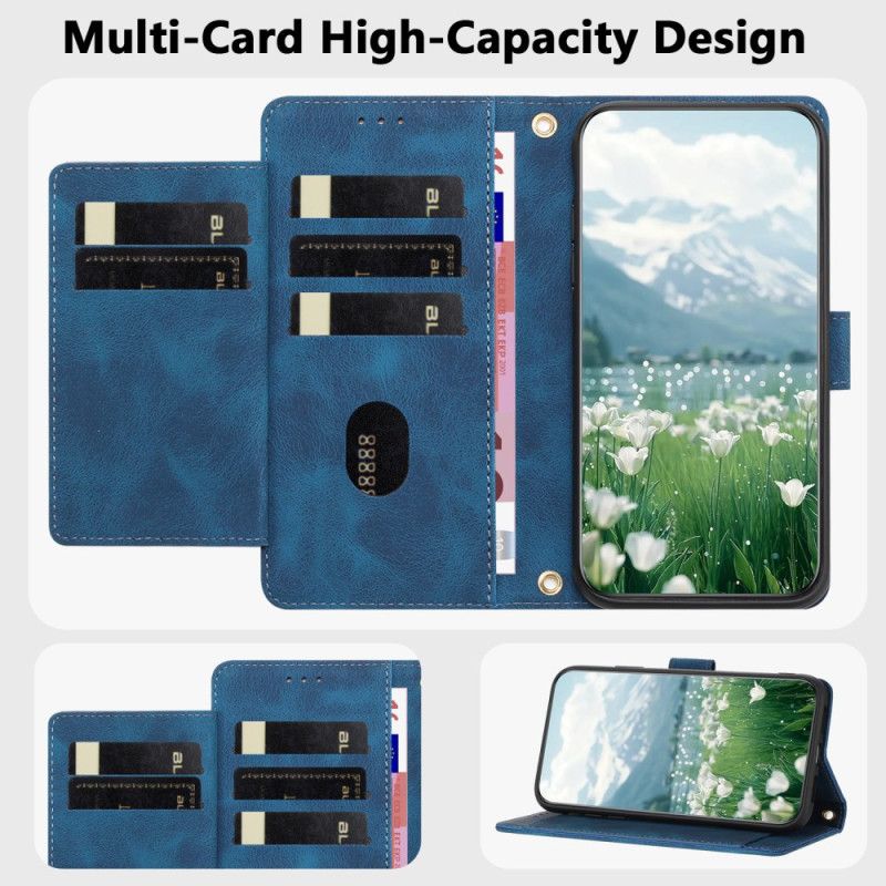 Fodral Xiaomi Redmi Note 15 Pro 5g Plånbok Med 5 Kortplatser