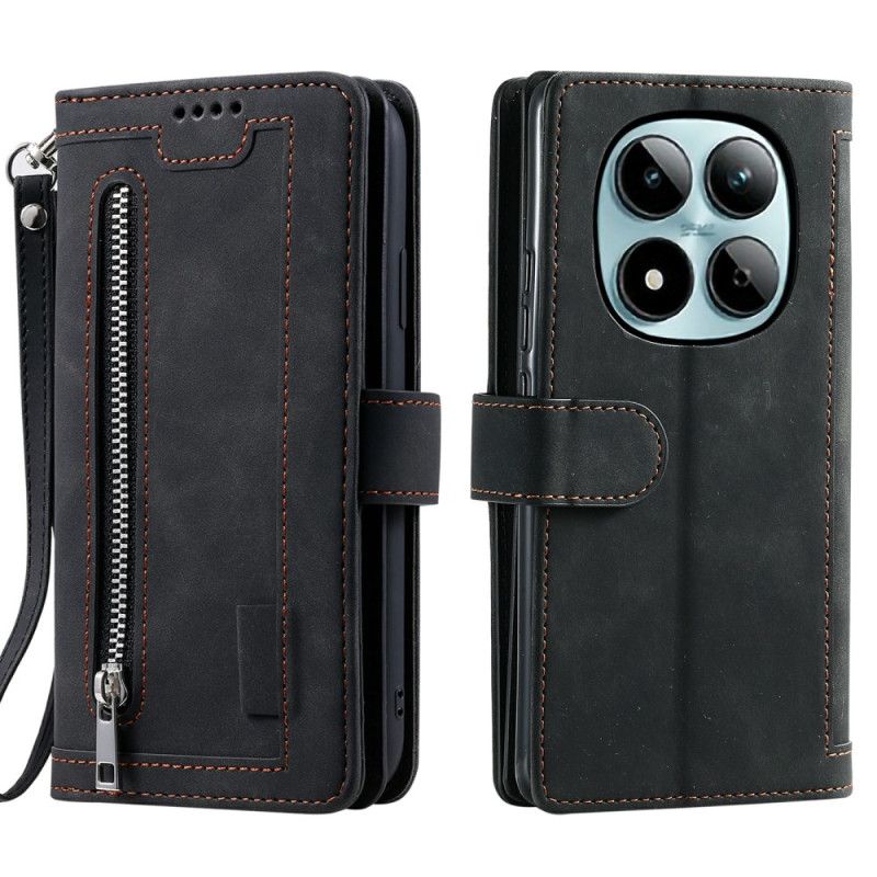 Fodral Xiaomi Redmi Note 15 Pro 5g Plånbok Med 9 Kortfacken