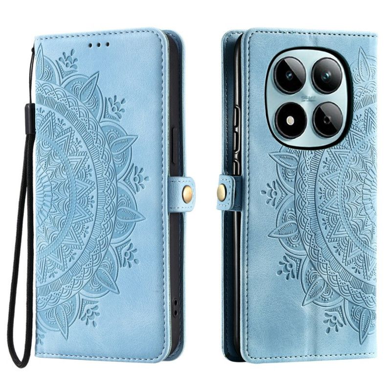 Läderfodral Xiaomi Redmi Note 15 Pro 5g Telefonfodral Mandala I Mockaeffekt