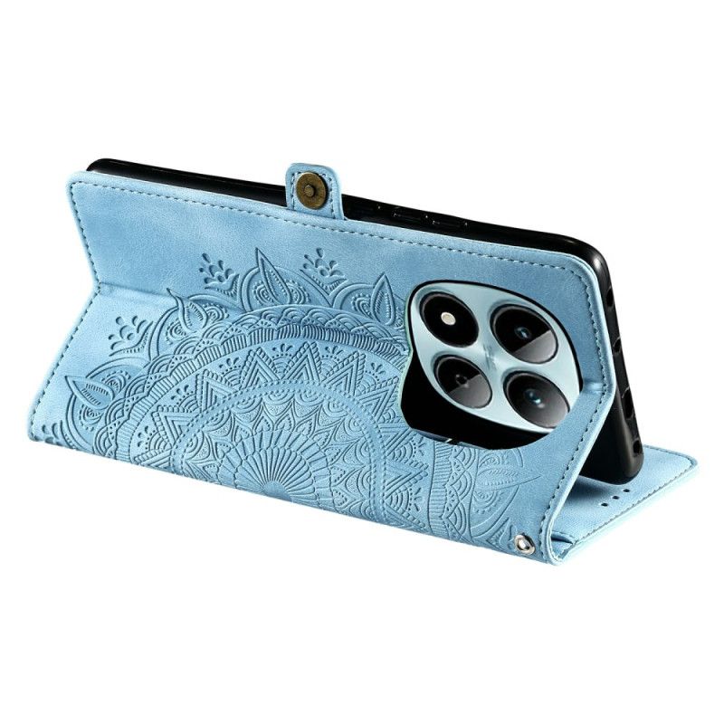 Läderfodral Xiaomi Redmi Note 15 Pro 5g Telefonfodral Mandala I Mockaeffekt