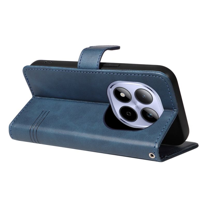 Läderskal Fodral Xiaomi Redmi Note 15 Pro 5g T-linjer