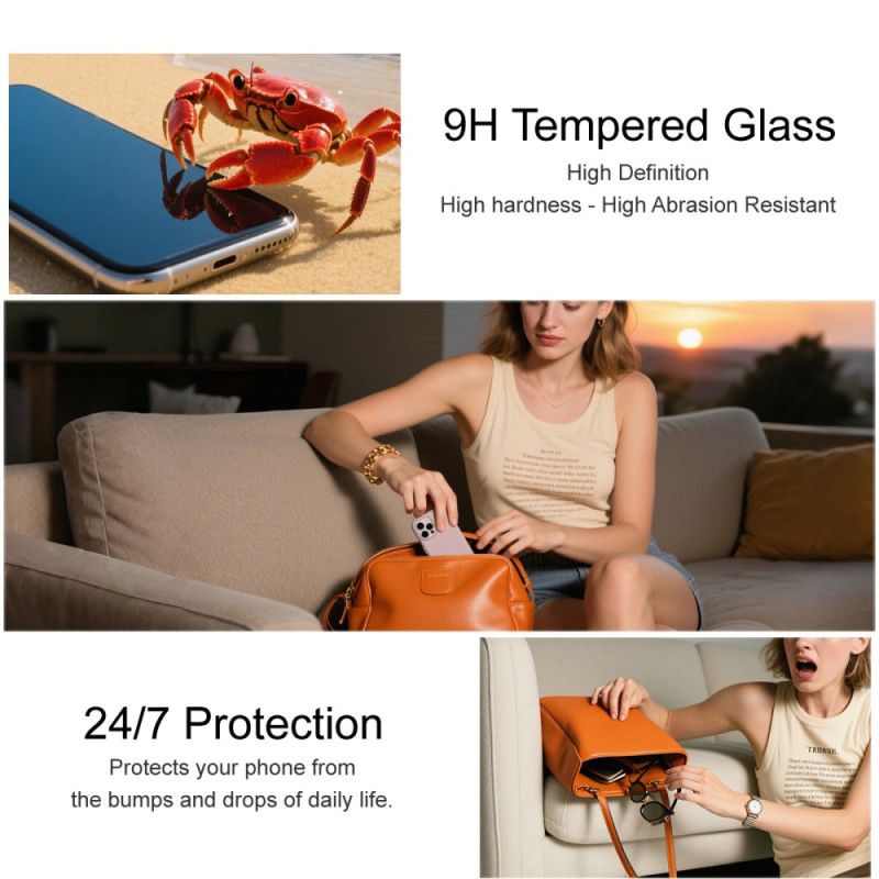 Skärmskydd I Härdat Glas För Xiaomi Redmi Note 15 Pro 5g (kompatibel Med Fingeravtryckslåsning)