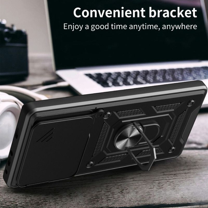 Skal Xiaomi Redmi Note 15 Pro 5g Telefonfodral Skjutbart Kameraskydd Och Stativ